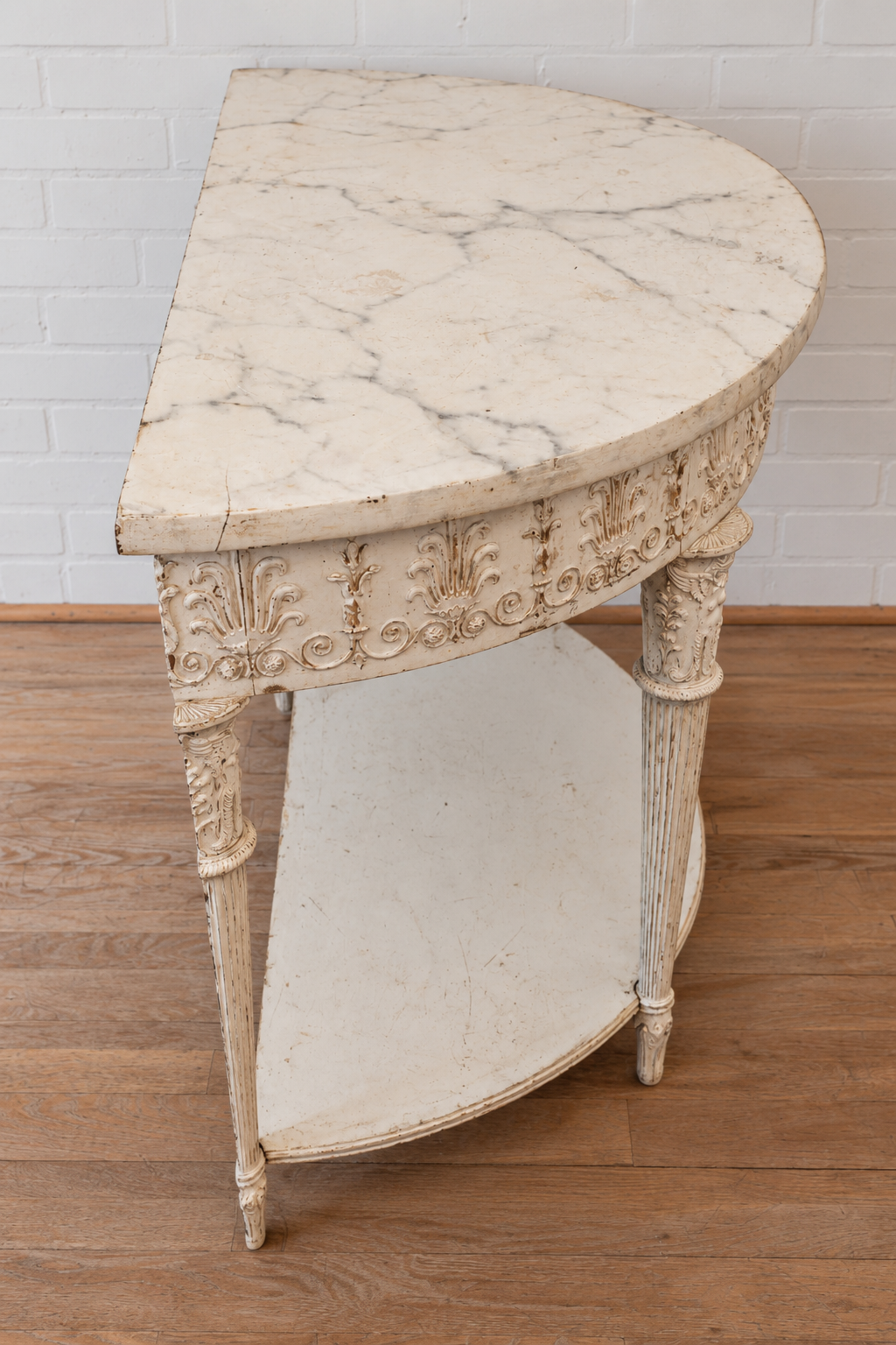 French Empire Painted Console Table
