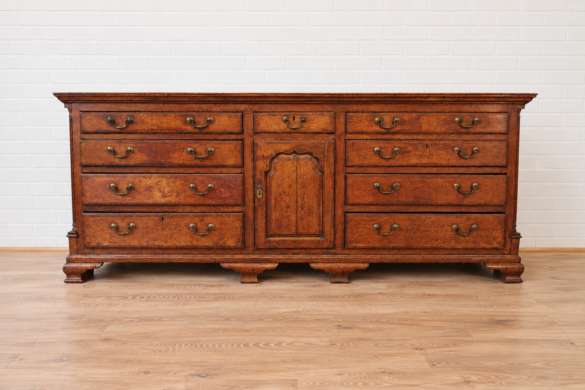 18th c. English Oak Dresser Base