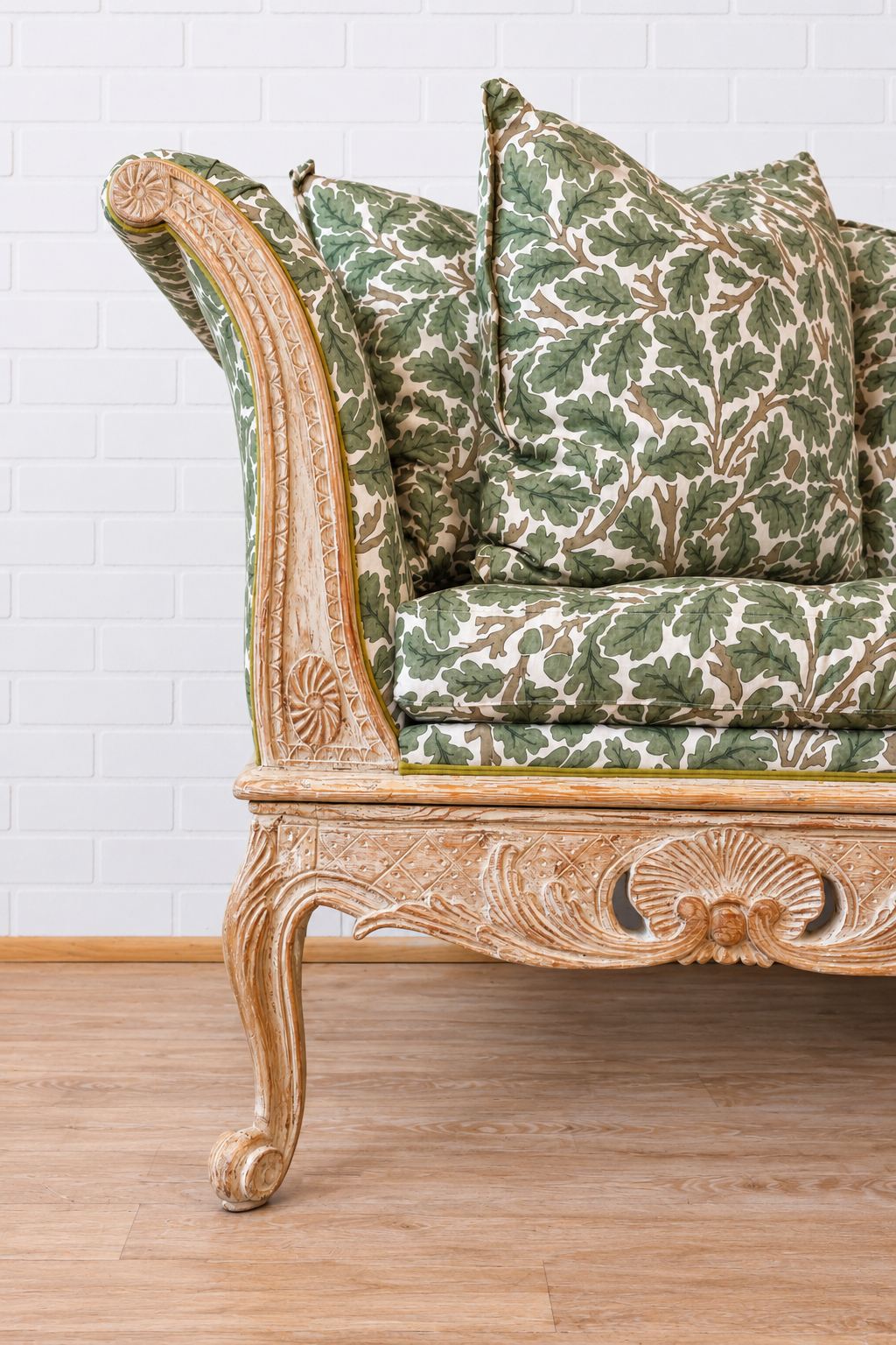 18th cent. Swedish Trags Sofa in Morris & Co Fabric