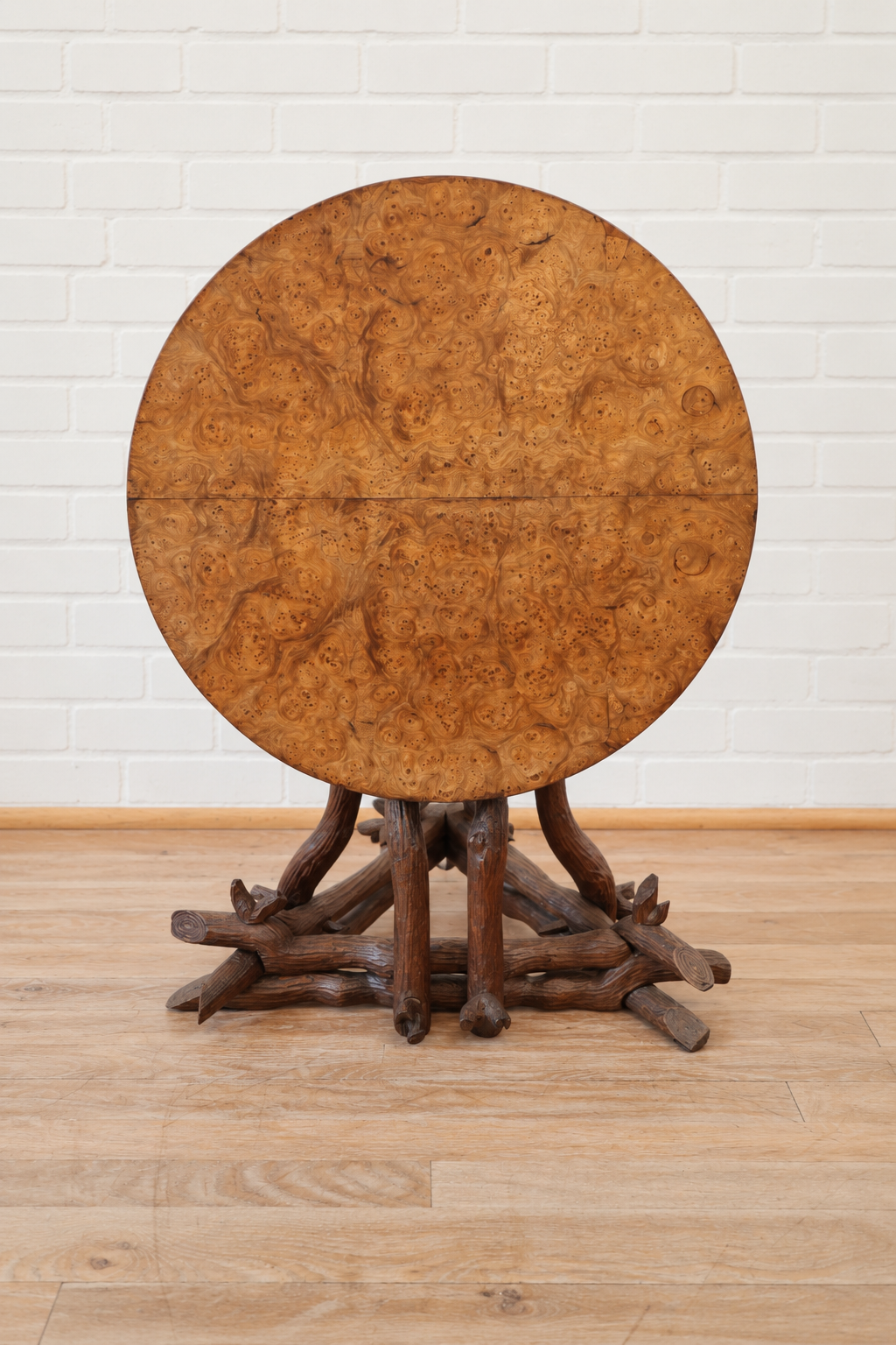 19th cent. Burl Faux Bois Table