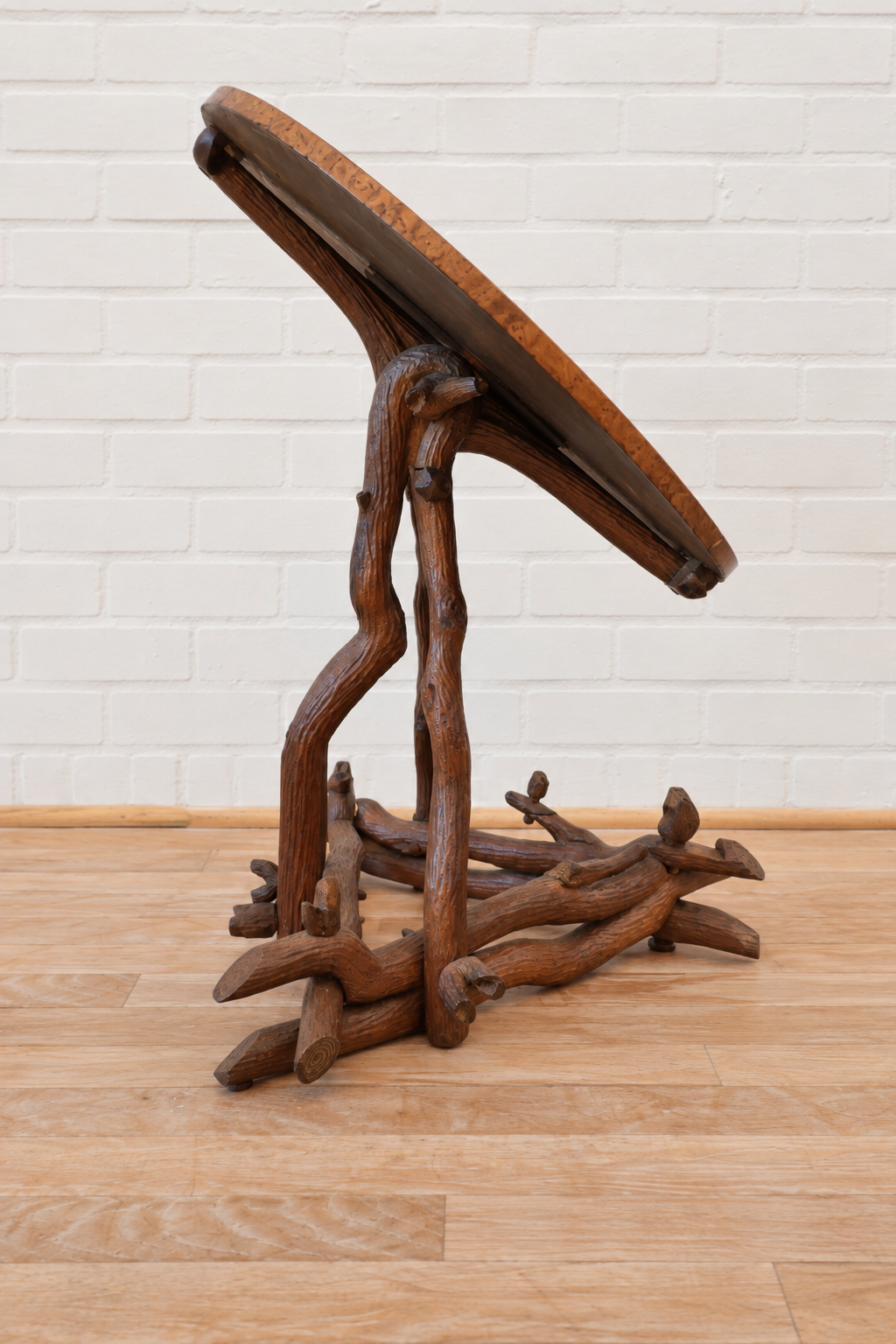 19th cent. Burl Faux Bois Table