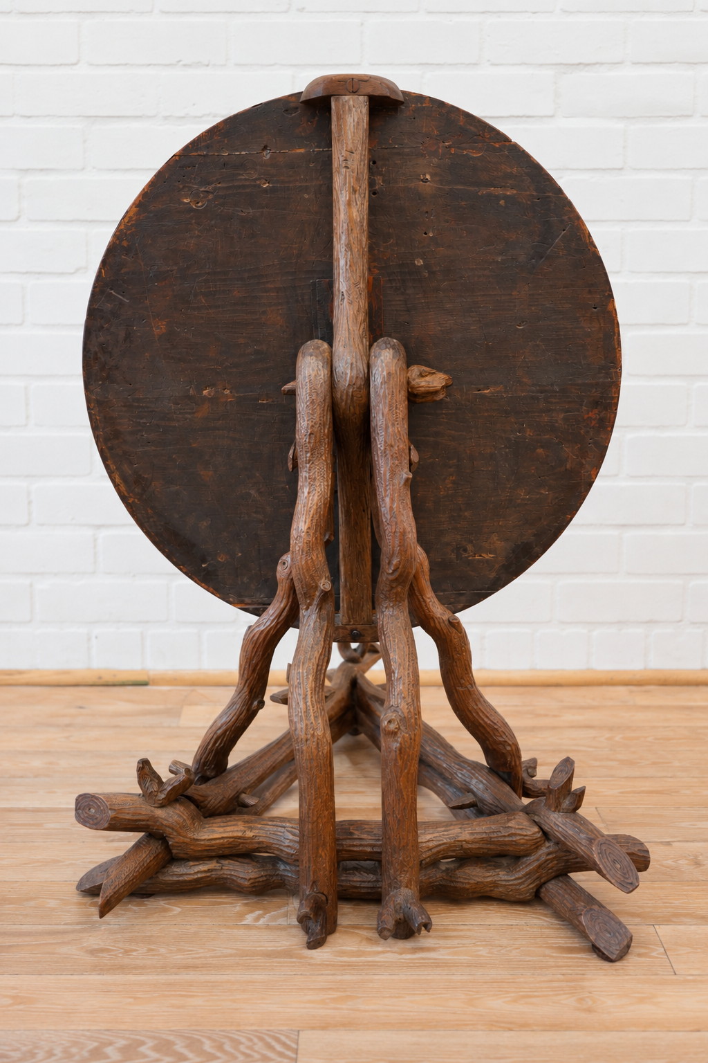 19th cent. Burl Faux Bois Table