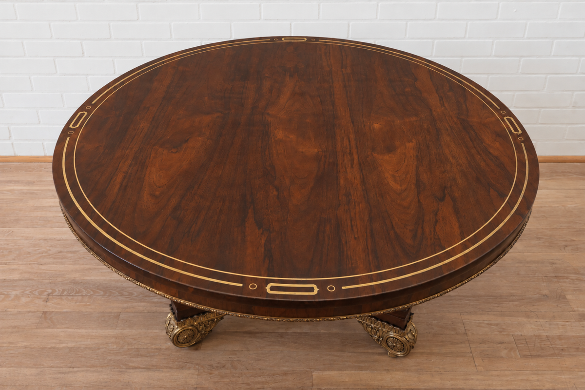 English Regency Rosewood Center Table
