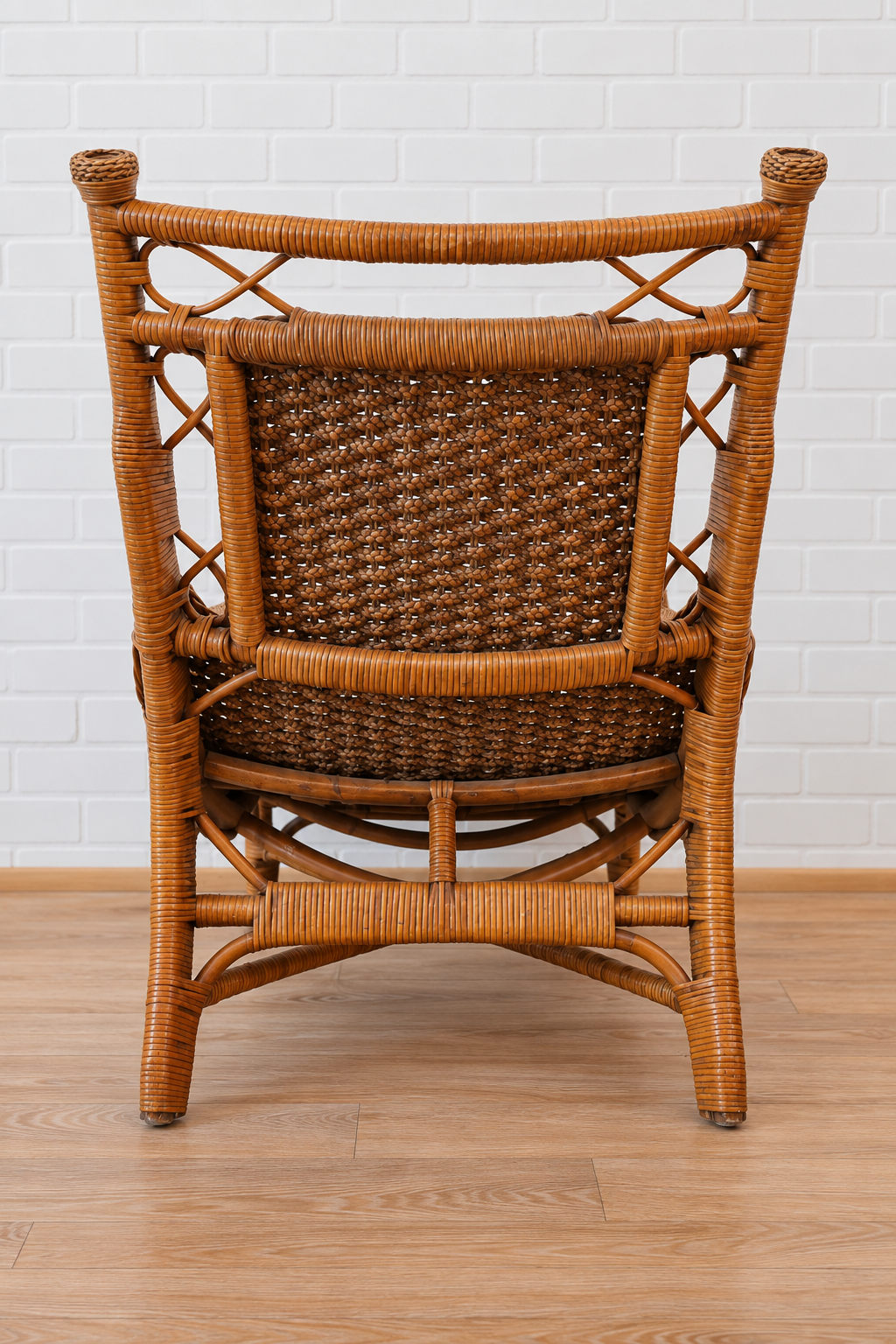 Pair of Rattan Lounge Chairs