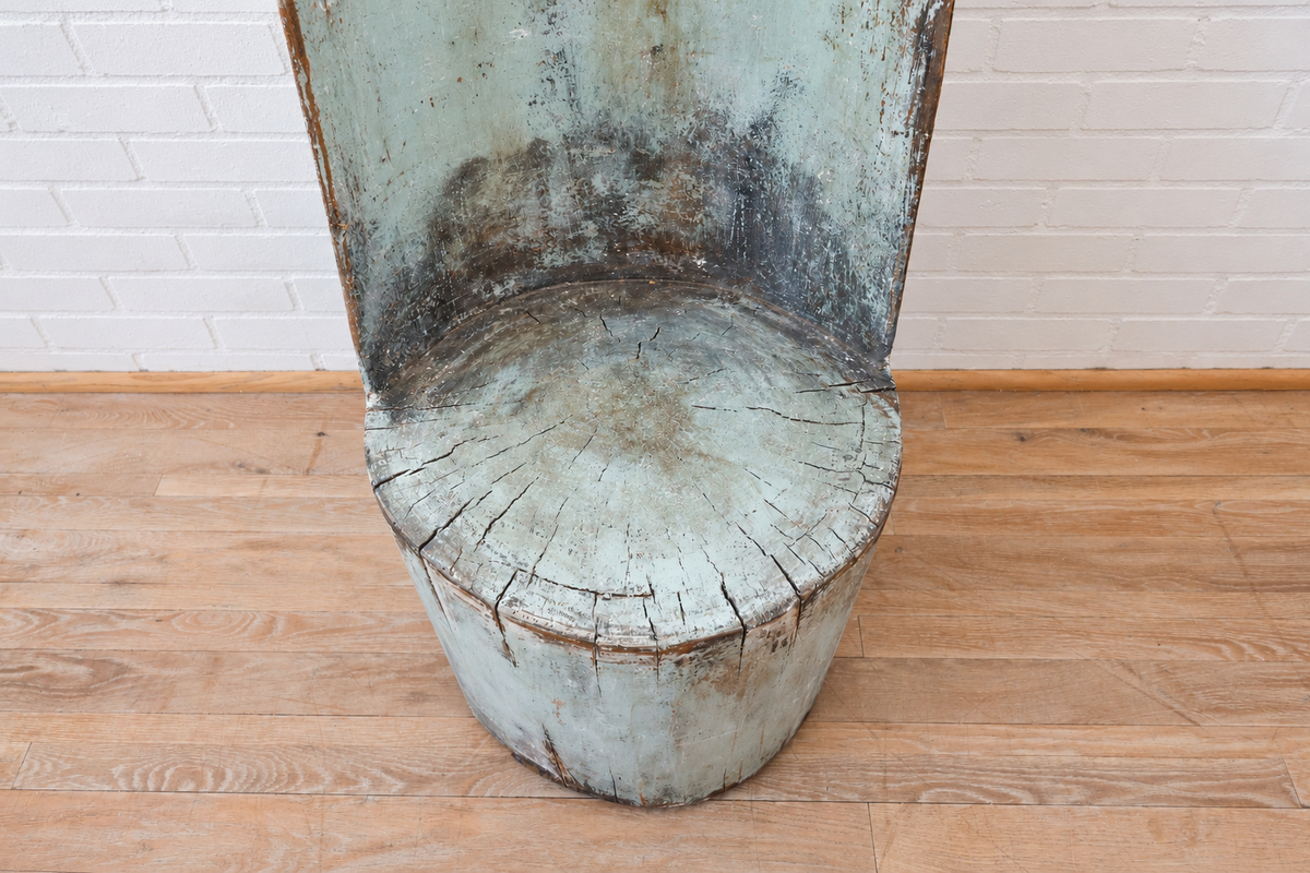 Pair of Swedish Kubbestols Chairs