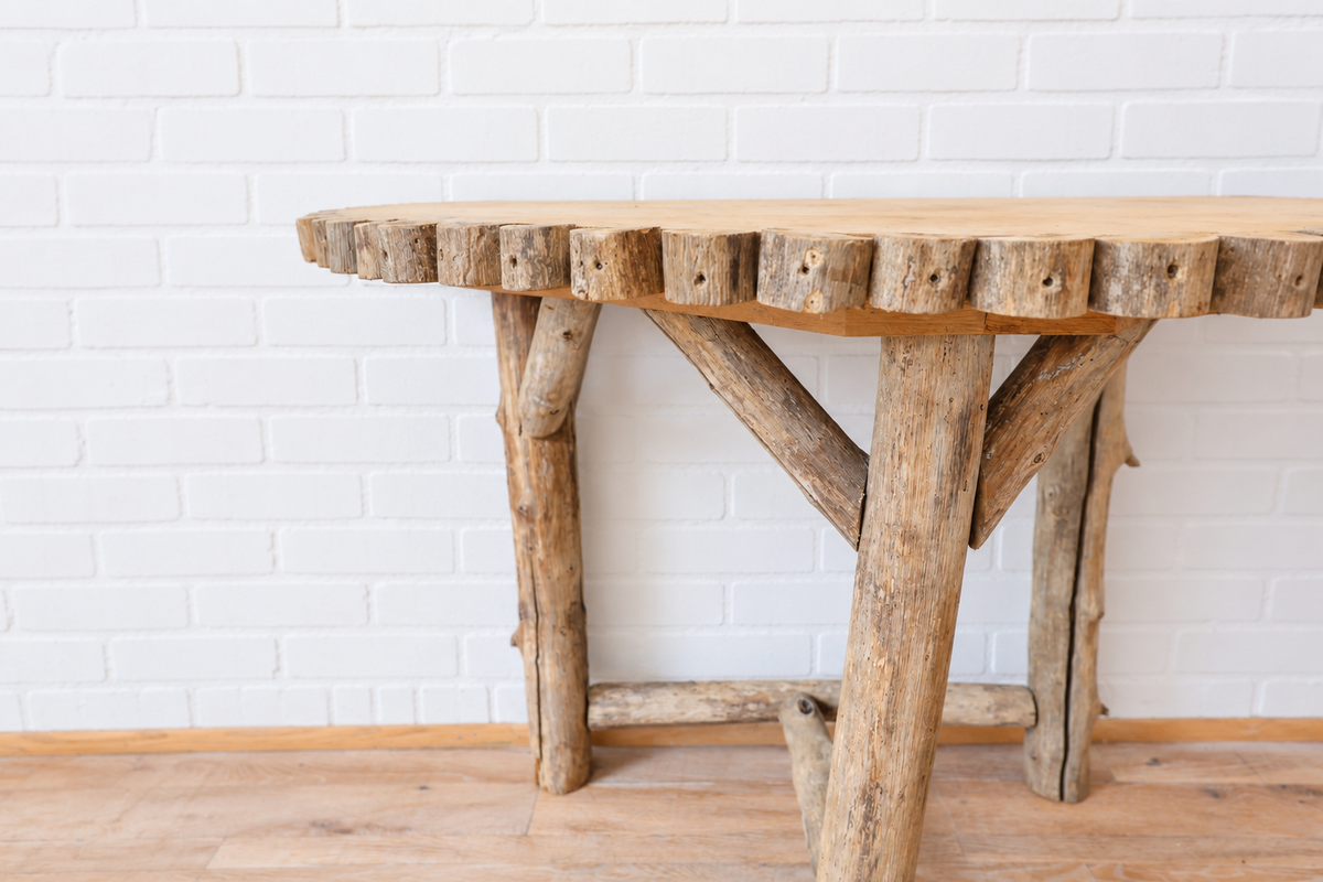 Pair of Wooden Console Tables
