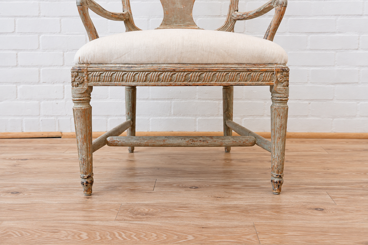 Pair of Swedish Gustavian Armchairs