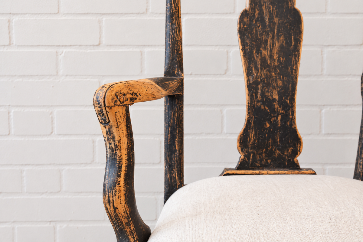 Pair of Swedish Rococo Armchairs