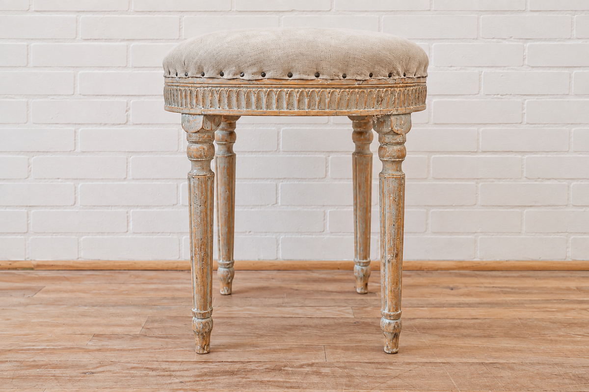 Swedish Gustavian Round Stool