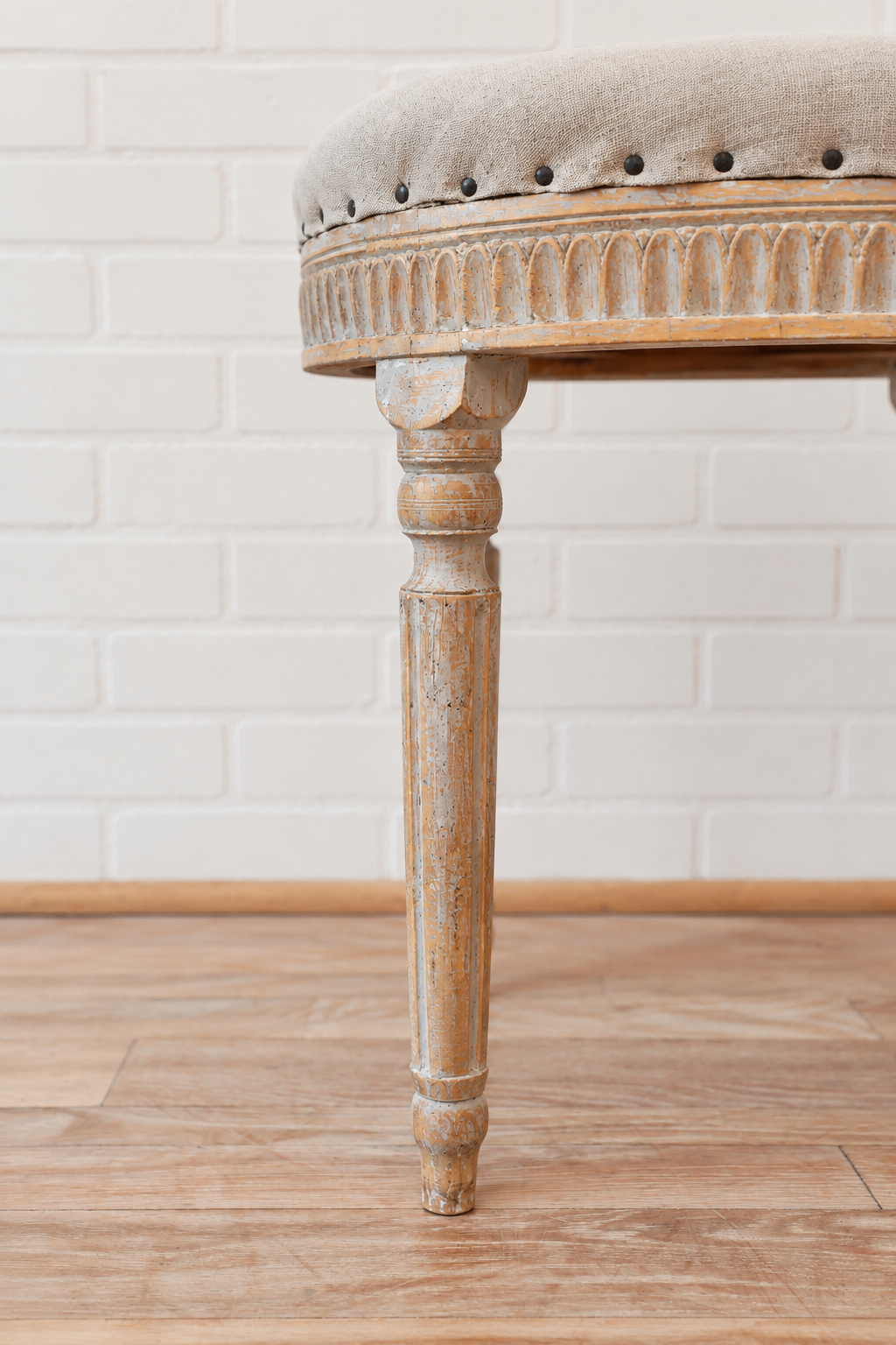 Swedish Gustavian Round Stool