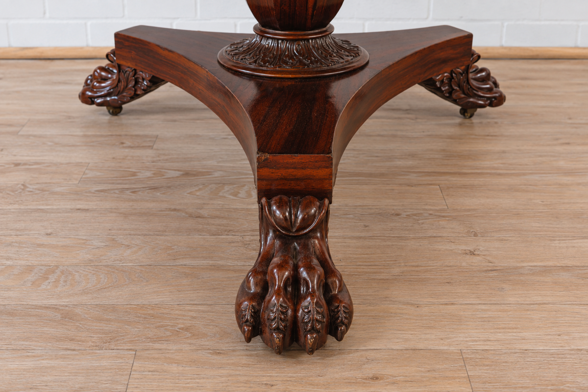 English Regency Rosewood Center Table