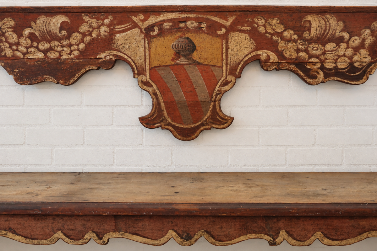 18th cent. Italian Tuscan Painted Bench