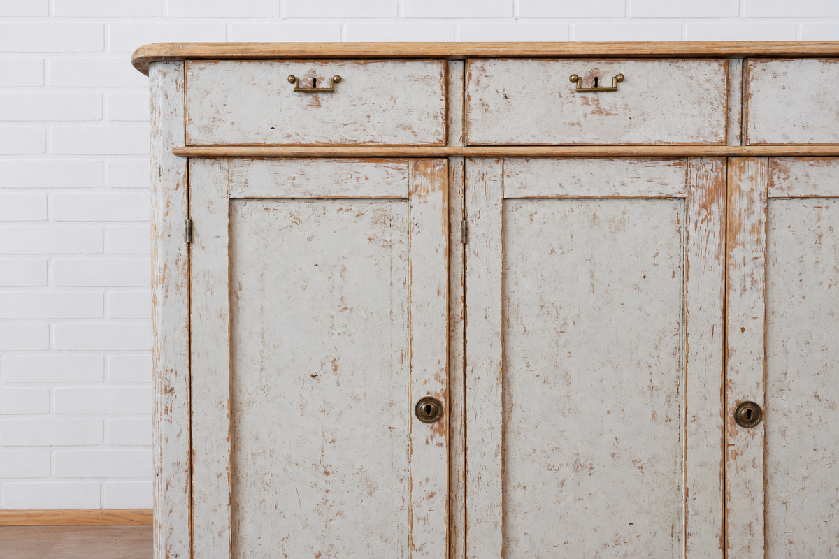 19th cent. Swedish Painted Enfilade