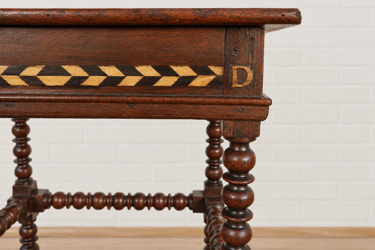 17th c. English Inlay Table