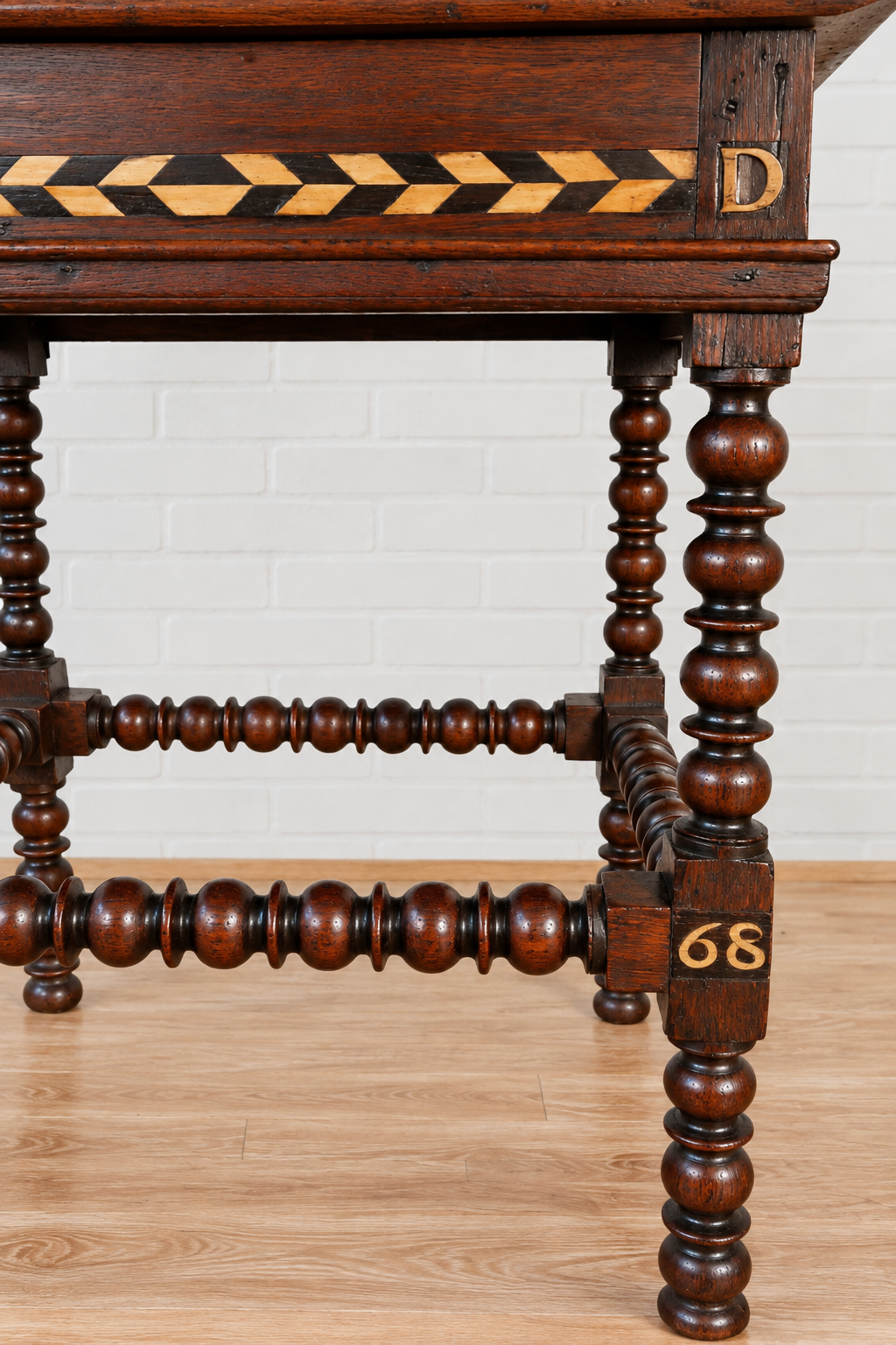 17th c. English Inlay Table