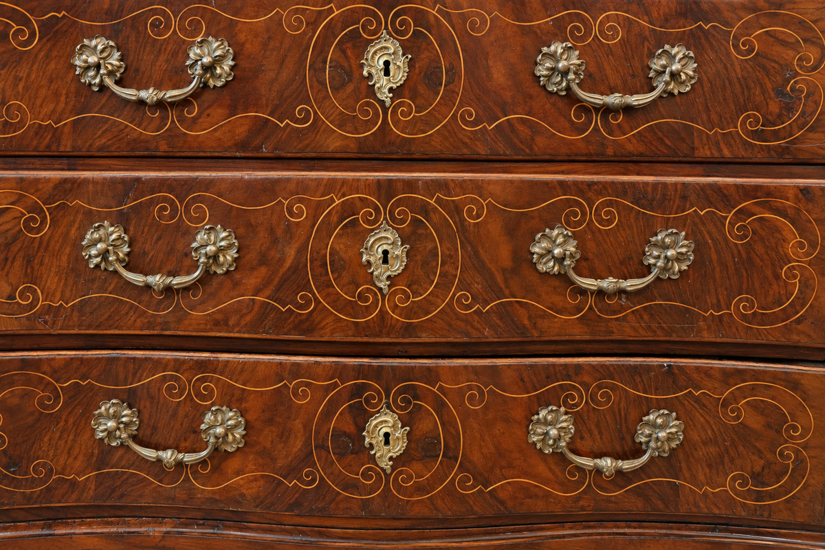 18th c. Italian Inlay Commode