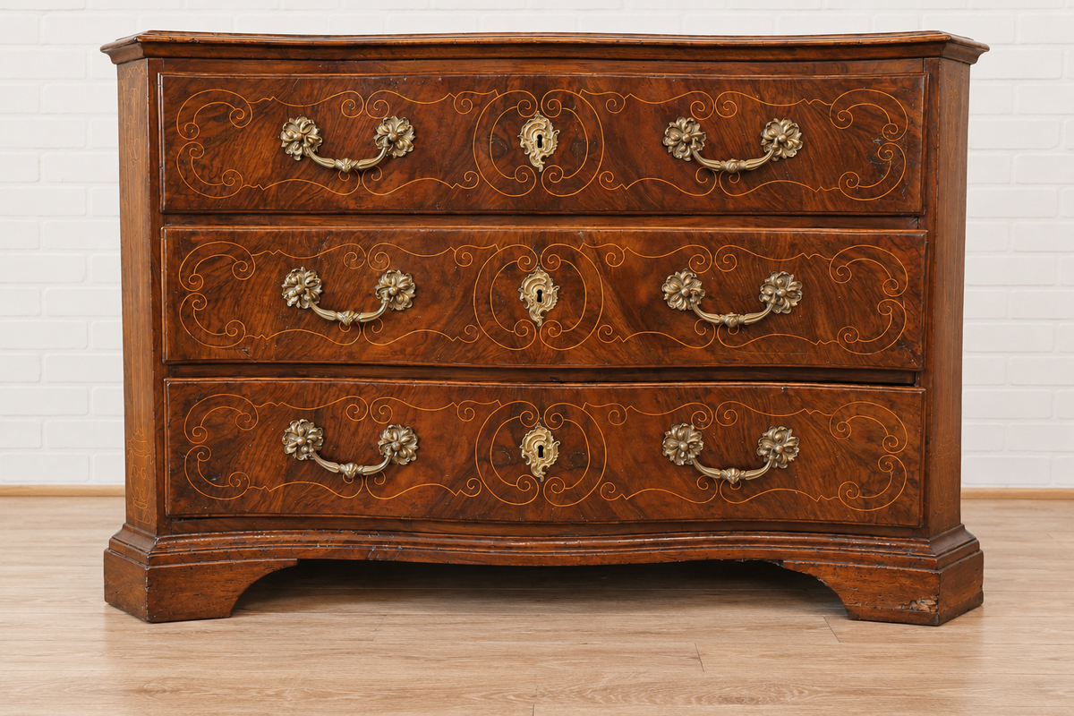 18th c. Italian Inlay Commode