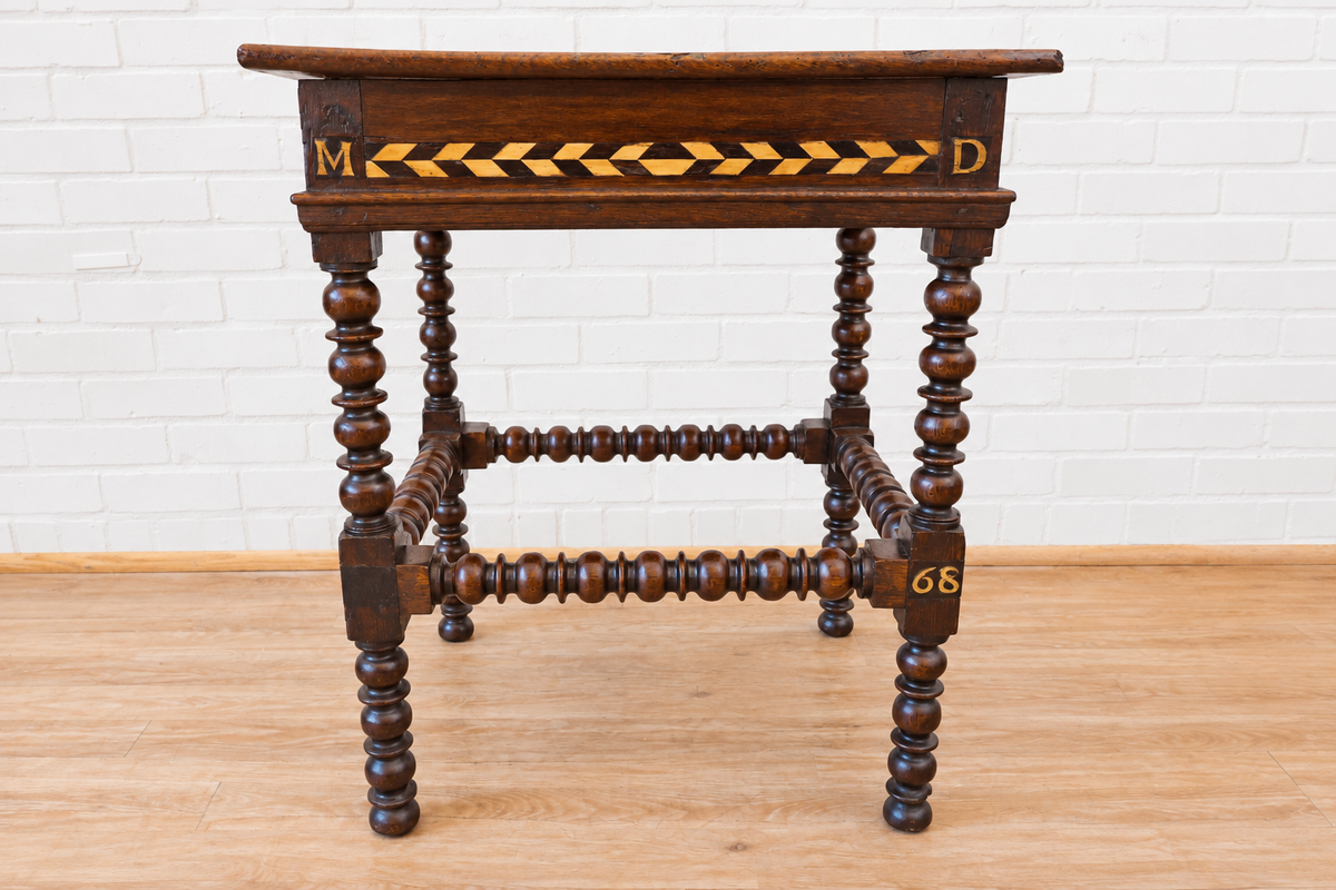 17th c. English Inlay Table