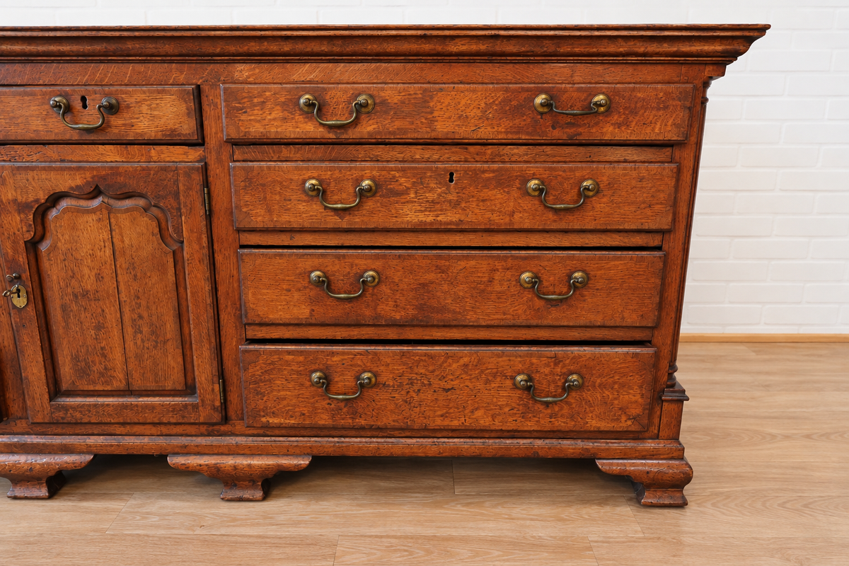 18th c. English Oak Dresser Base