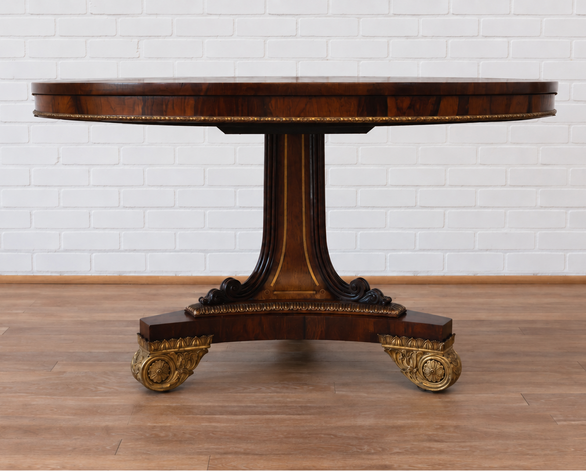English Regency Rosewood Center Table