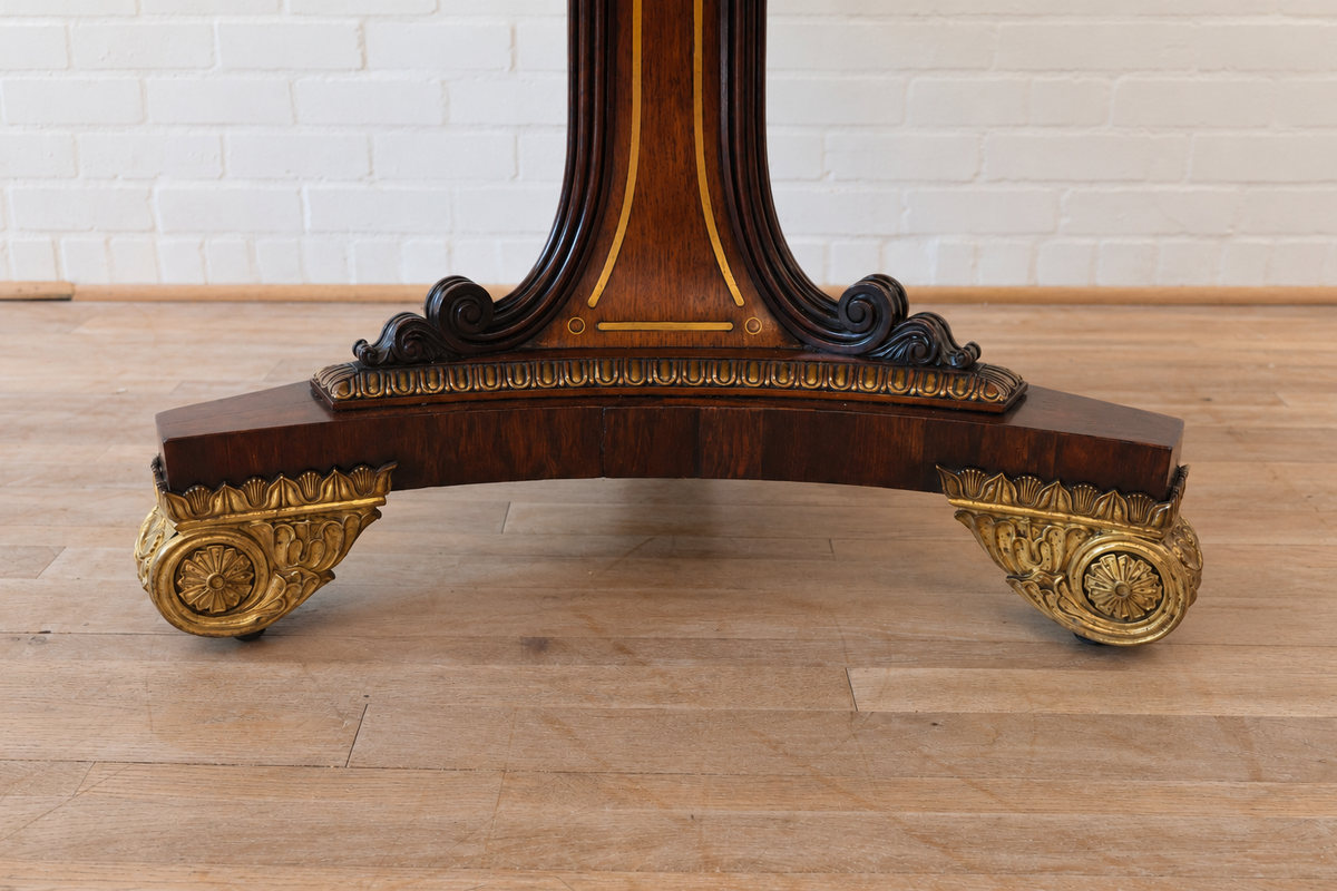 English Regency Rosewood Center Table