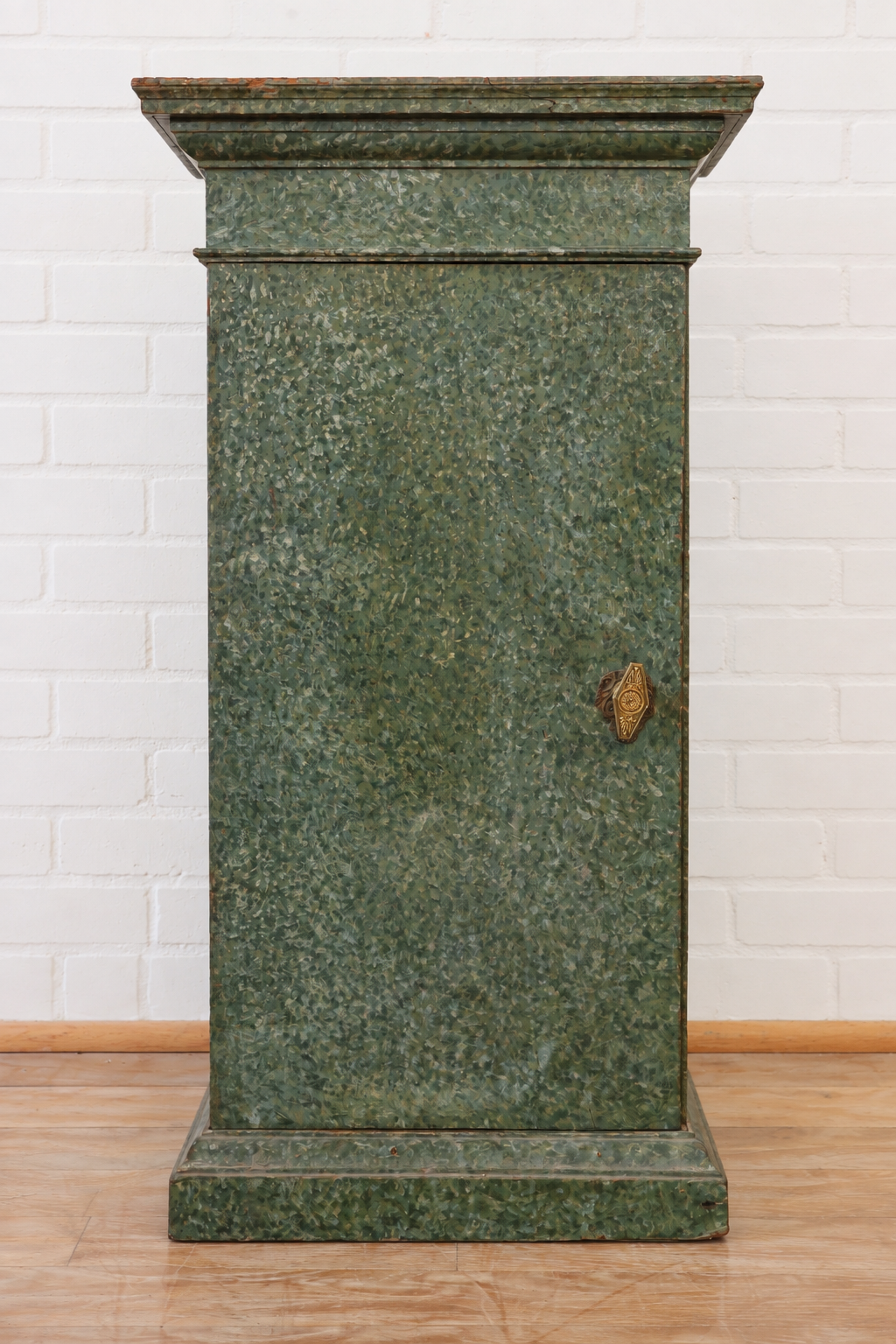 Pair of Faux Marble Empire Cabinets
