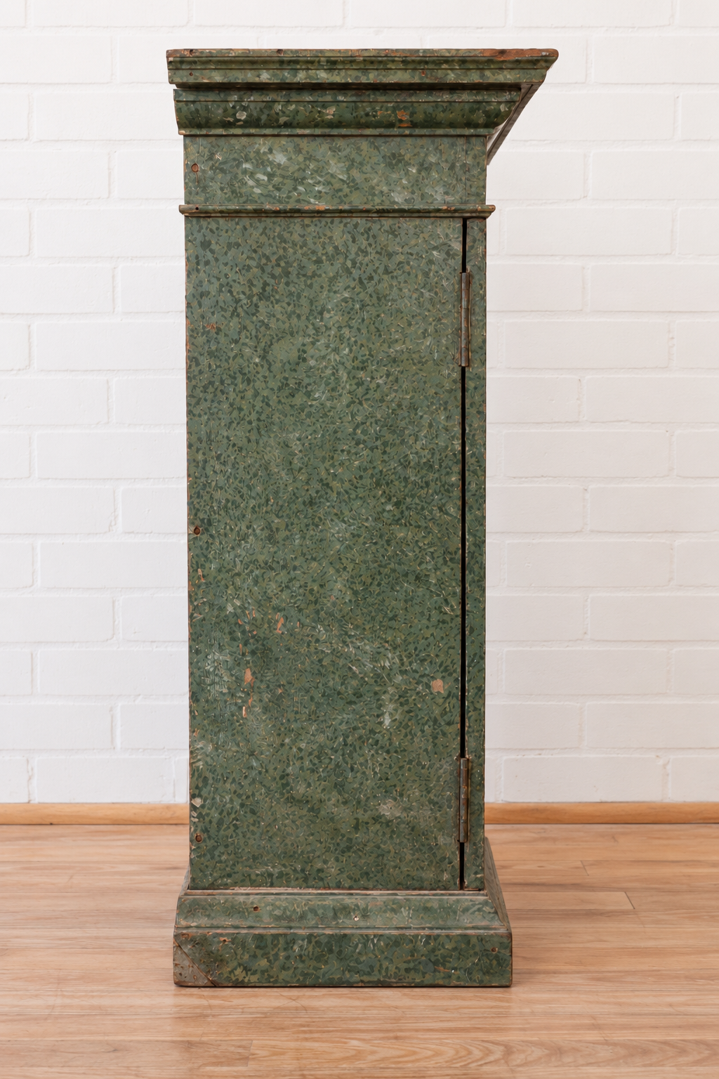 Pair of Faux Marble Empire Cabinets