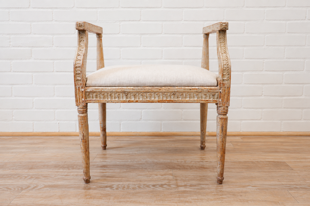 Pair of Swedish Gustavian Benches (SOLD)