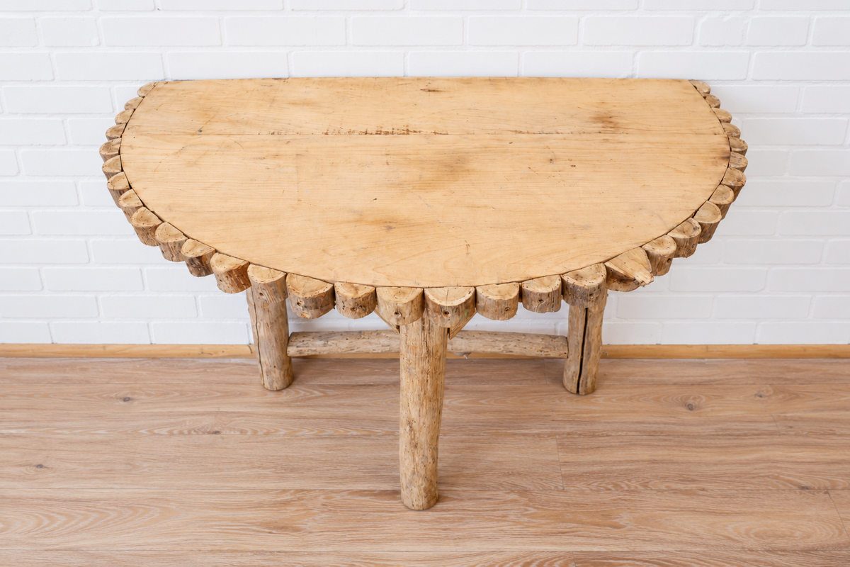 Pair of Wooden Console Tables