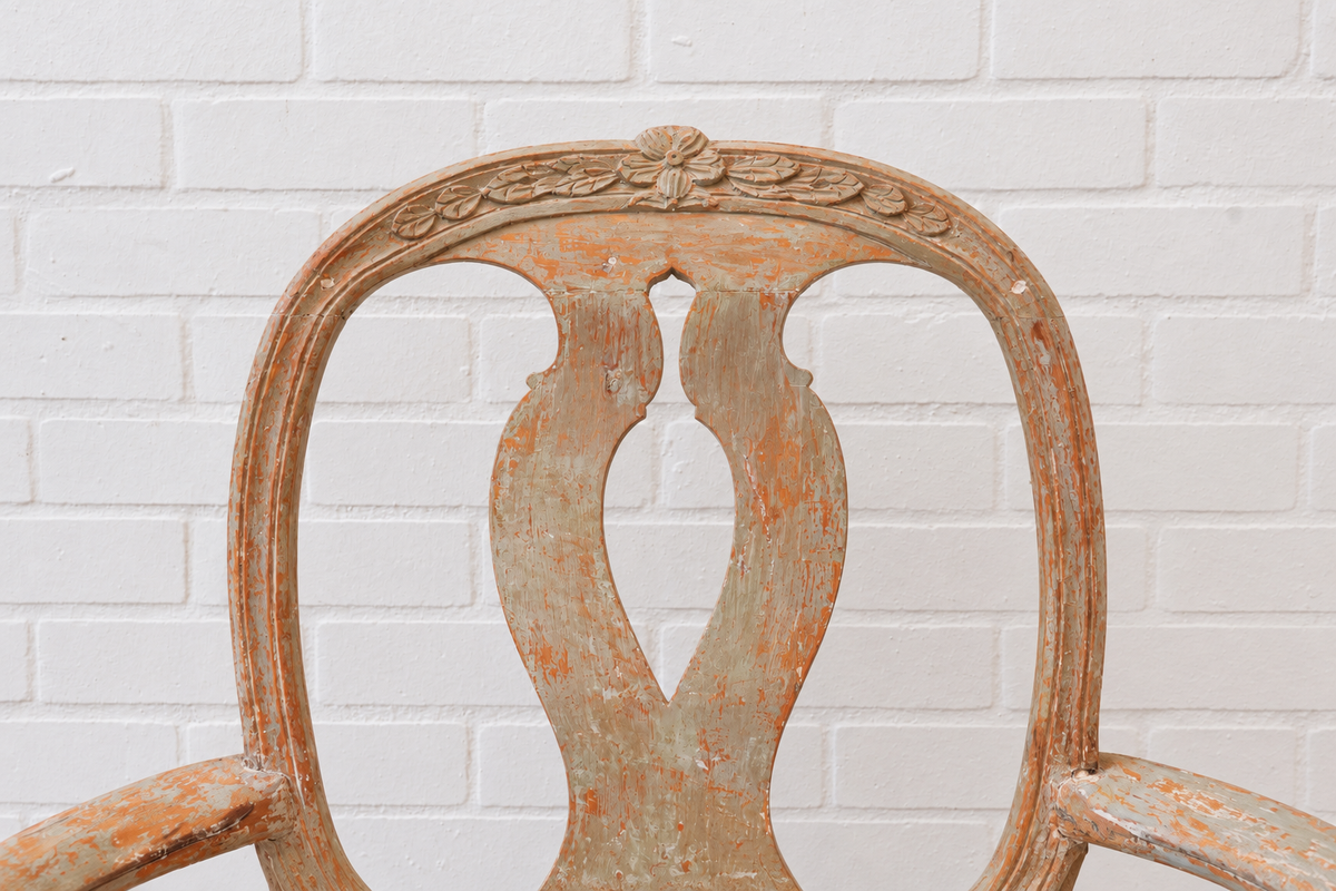 Pair of Swedish Gustavian Armchairs