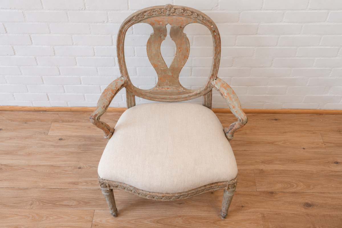 Pair of Swedish Gustavian Armchairs
