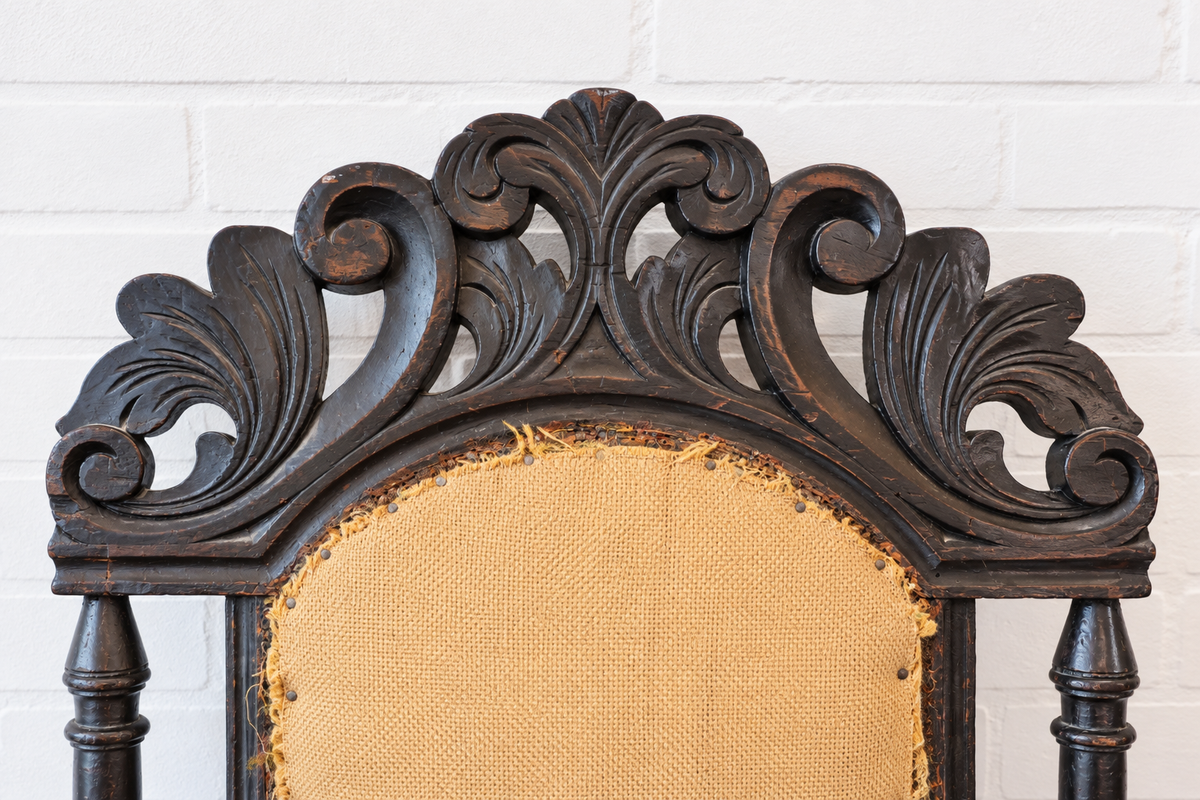 18th cent. Swedish Baroque Arm Chair