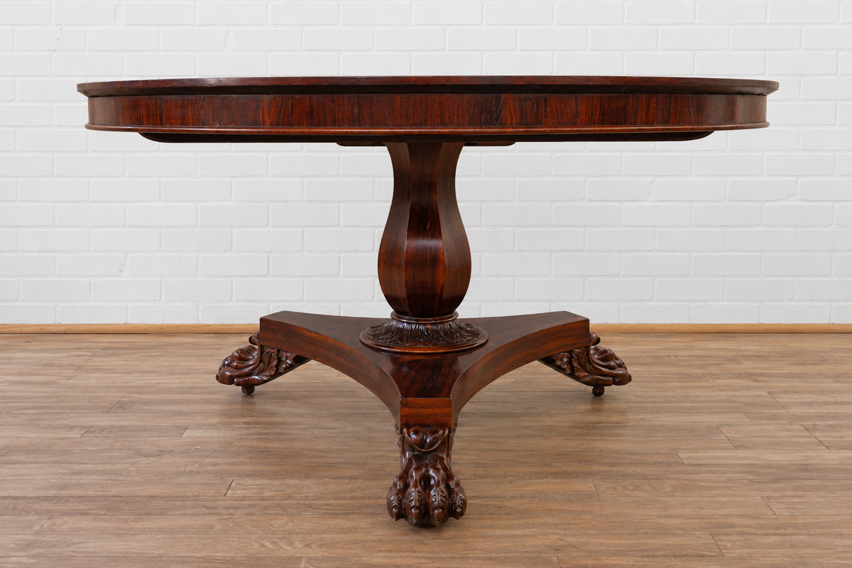 English Regency Rosewood Center Table
