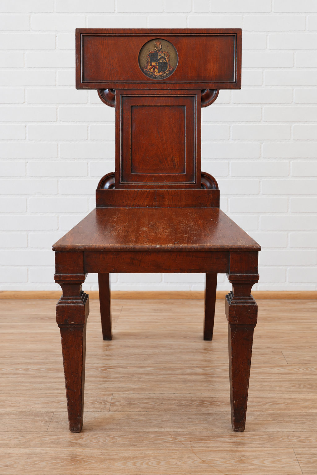 Pair of English Regency Hall Chairs