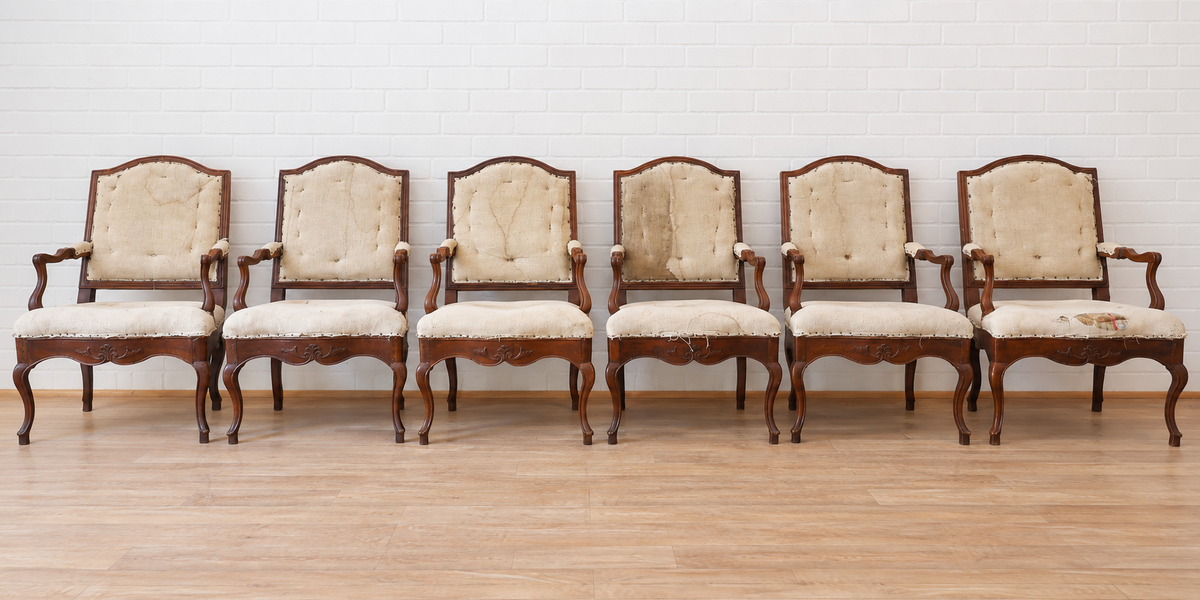 Set of 6 Provincial Regence Chairs