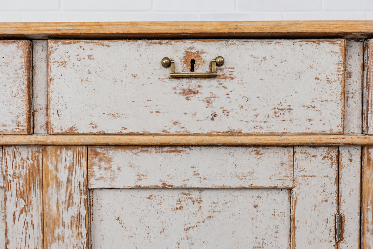 19th cent. Swedish Painted Enfilade