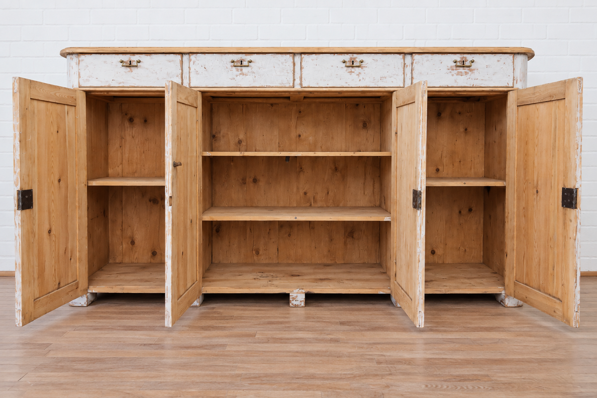19th cent. Swedish Painted Enfilade