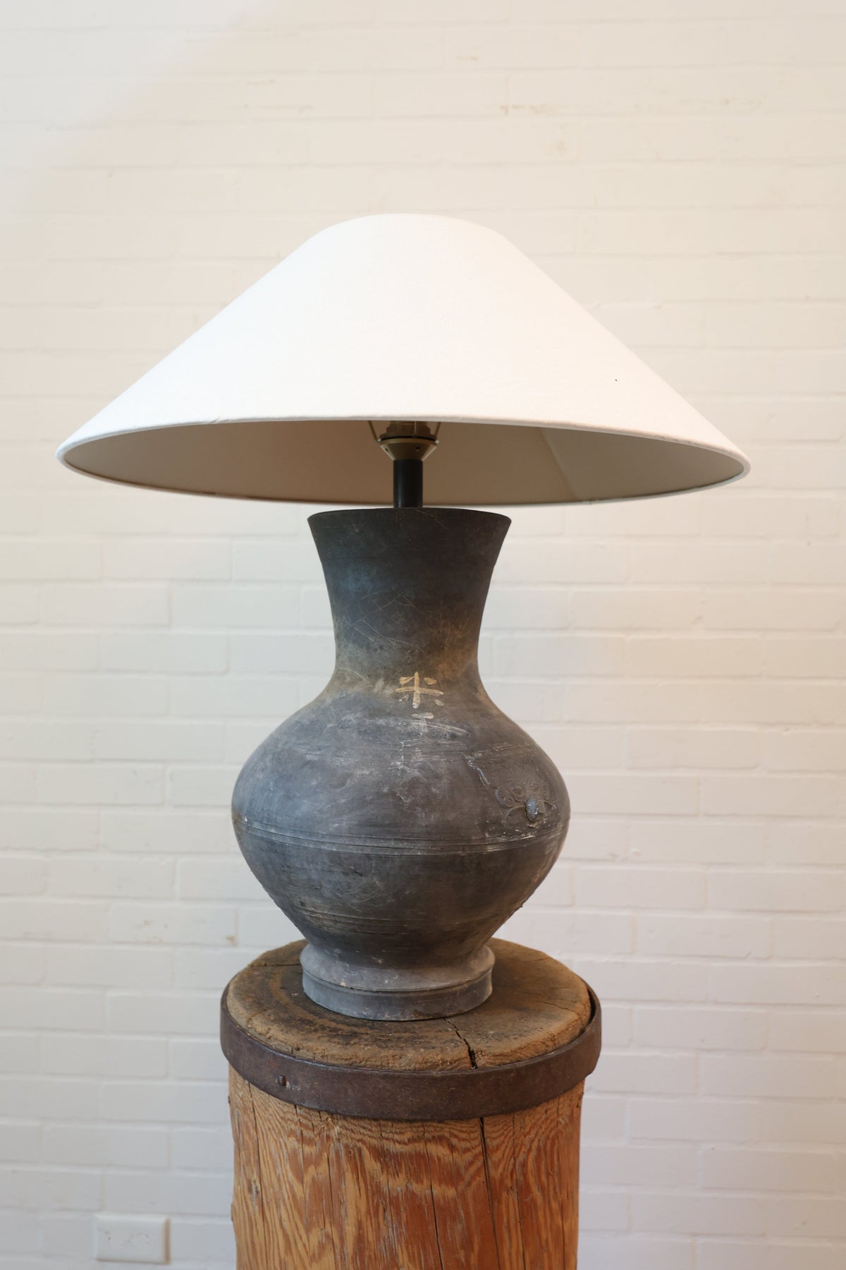 Dark Han Lamp & Shade