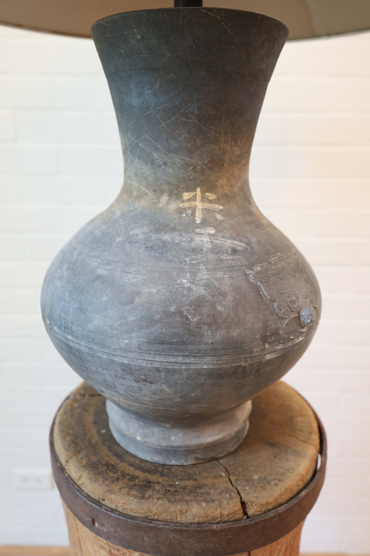 Dark Han Lamp & Shade