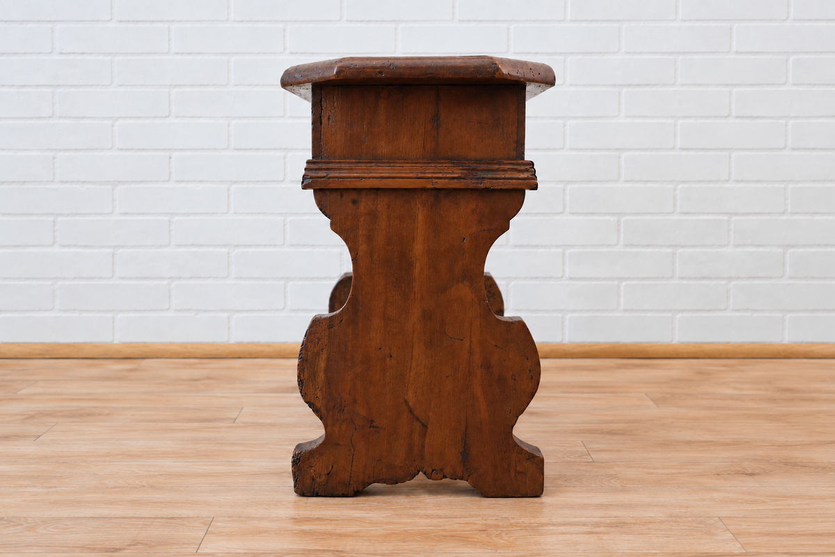 18th cent. French Walnut Stool (1 of 3)