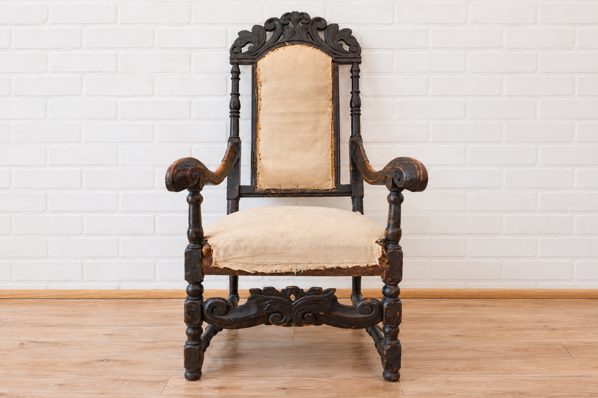18th cent. Swedish Baroque Arm Chair