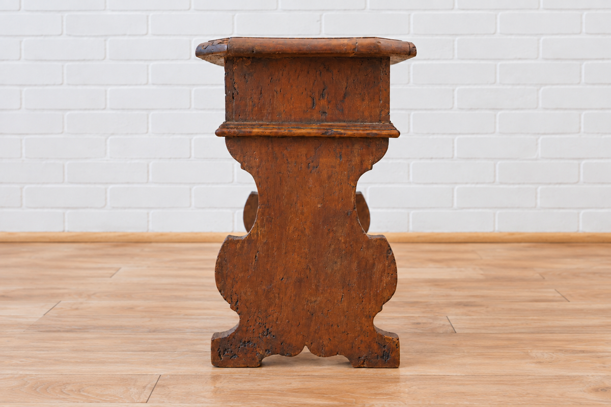 18th cent. French Walnut Stool (2 of 3)