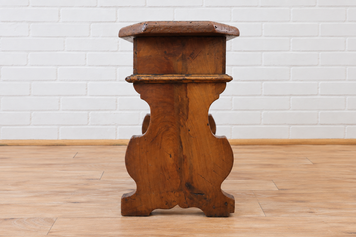 18th cent. French Walnut Stool (3 of 3)
