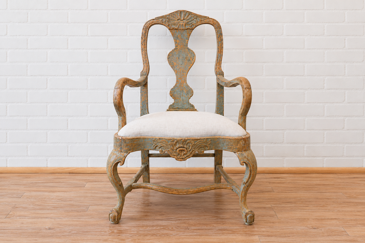 18th cent. Swedish Rococo Chair